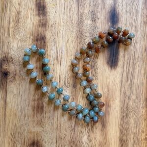 Elegant Multicolor Agate Family Chunky Long Necklace